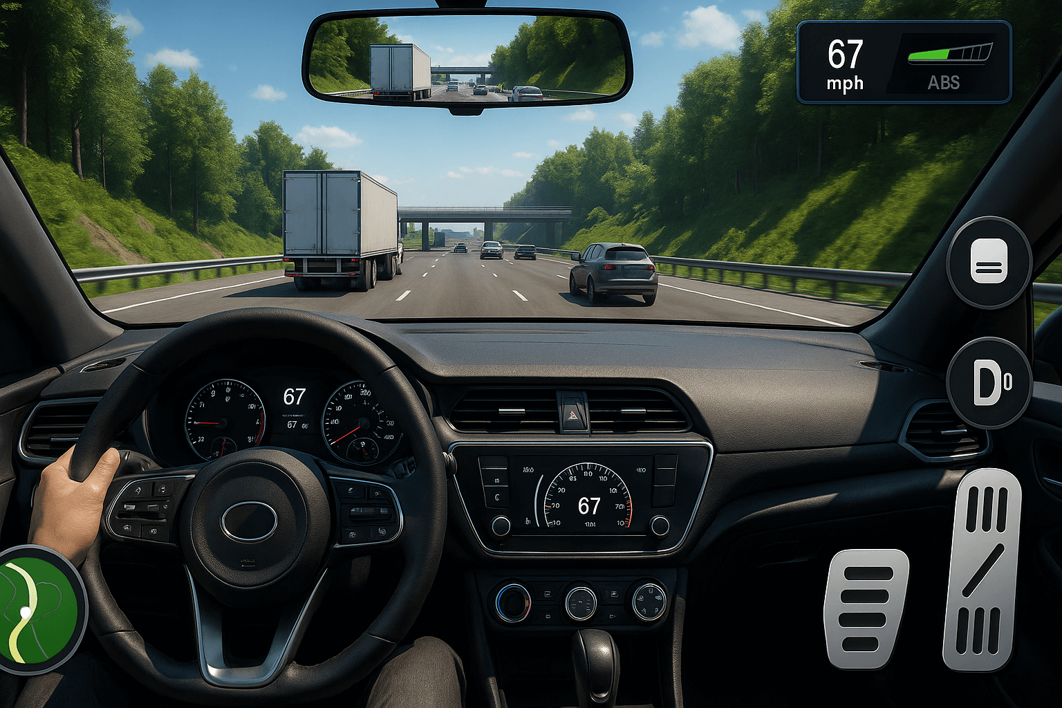 Racing simulator game